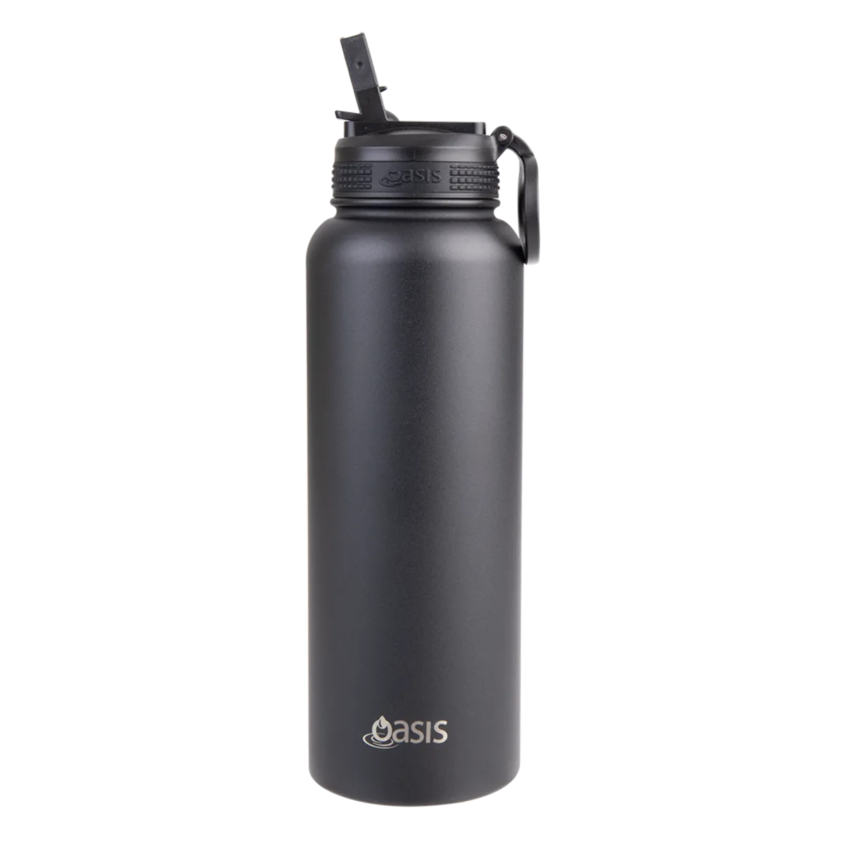 Oasis Challenger Insulated 1.1L Drink Bottle - Black