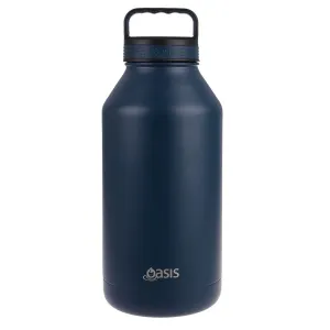 Oasis Stainless Steel Double Wall Insulated Bottle Navy 1.9L