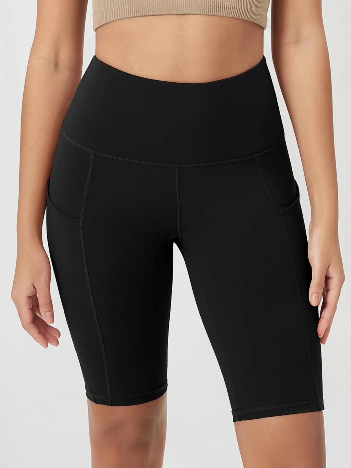 ODODOS Women's Tummy Control Biker Shorts 2.0 with Pockets High Waist Athletic Workout Yoga Shorts-5" / 8" / 10" Inseam