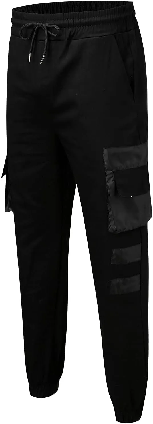 Pantalones para Hombre Chinos Cotton Slim Fit Fitness Workout Casual Jogging Bikers with Pocket Men Sport Running Cargo Pants