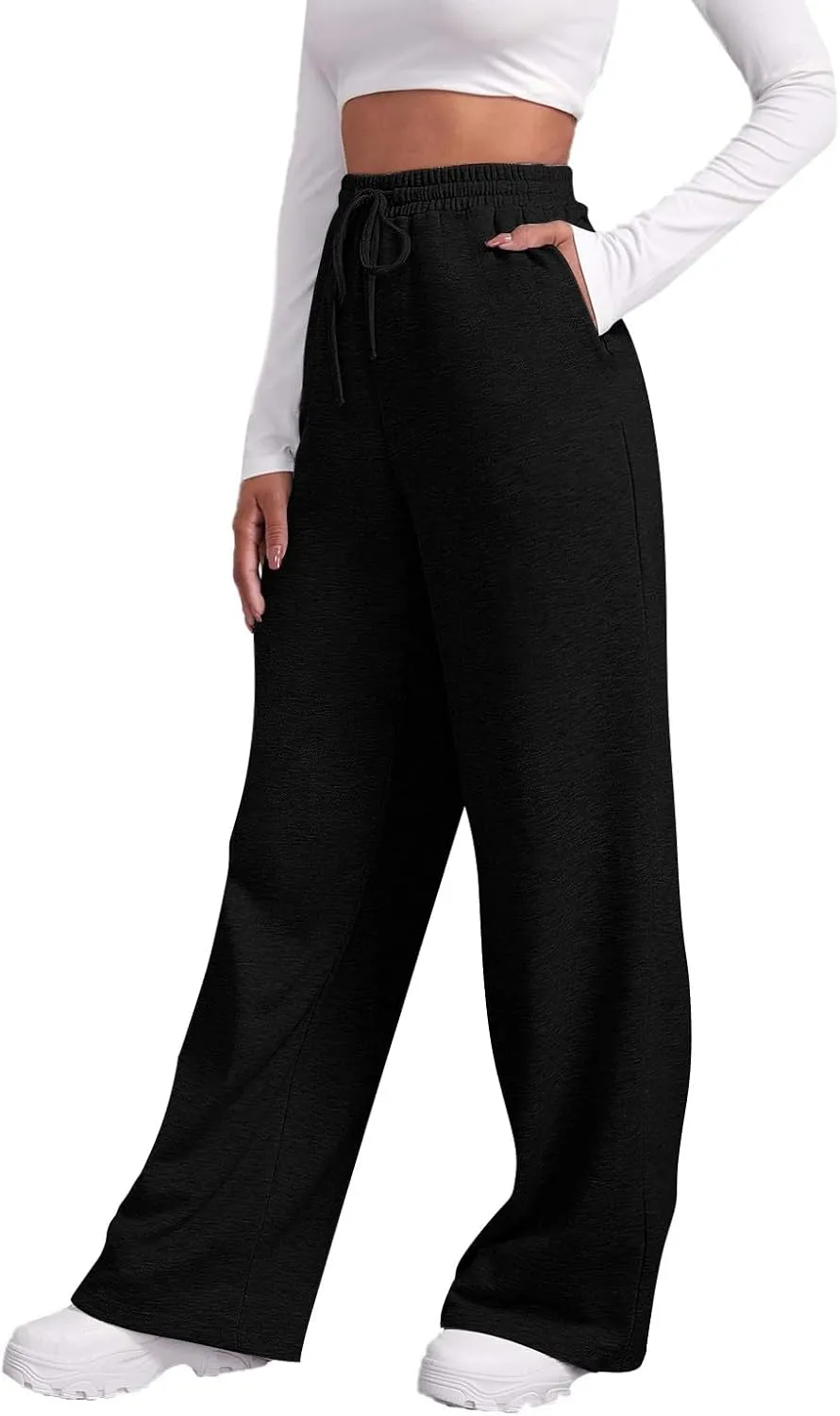 Pants for Women, Cotton Linen High Waist Wide Leg Pants Straight Summer