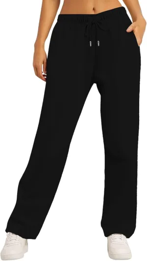 Pants for Women, Cotton Linen High Waist Wide Leg Pants Straight Summer