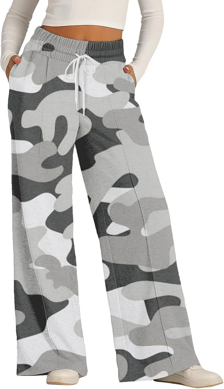 Pants for Women, Linen Pants Wide Leg Summer High Waisted Straight Summmer