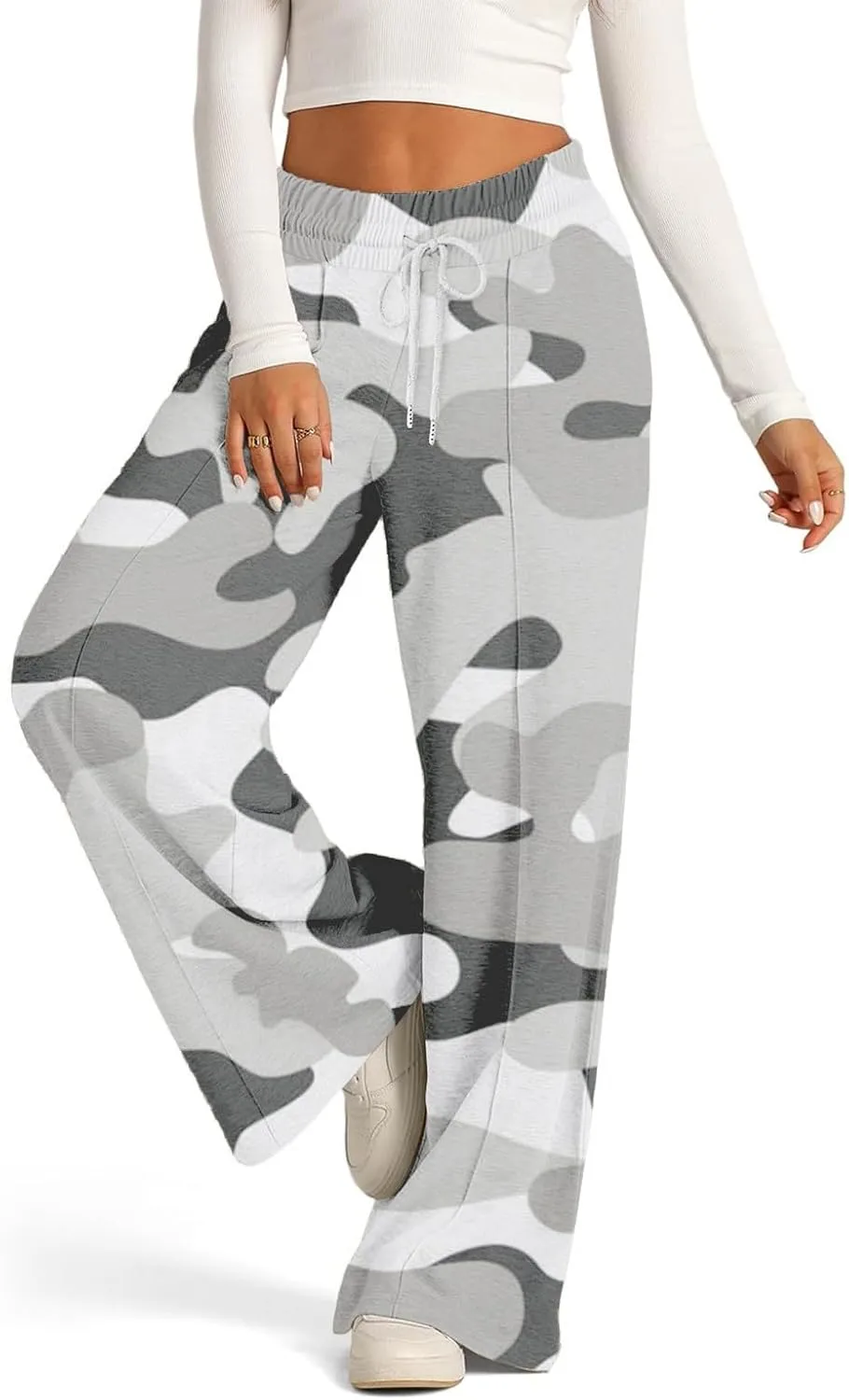 Pants for Women, Linen Pants Wide Leg Summer High Waisted Straight Summmer