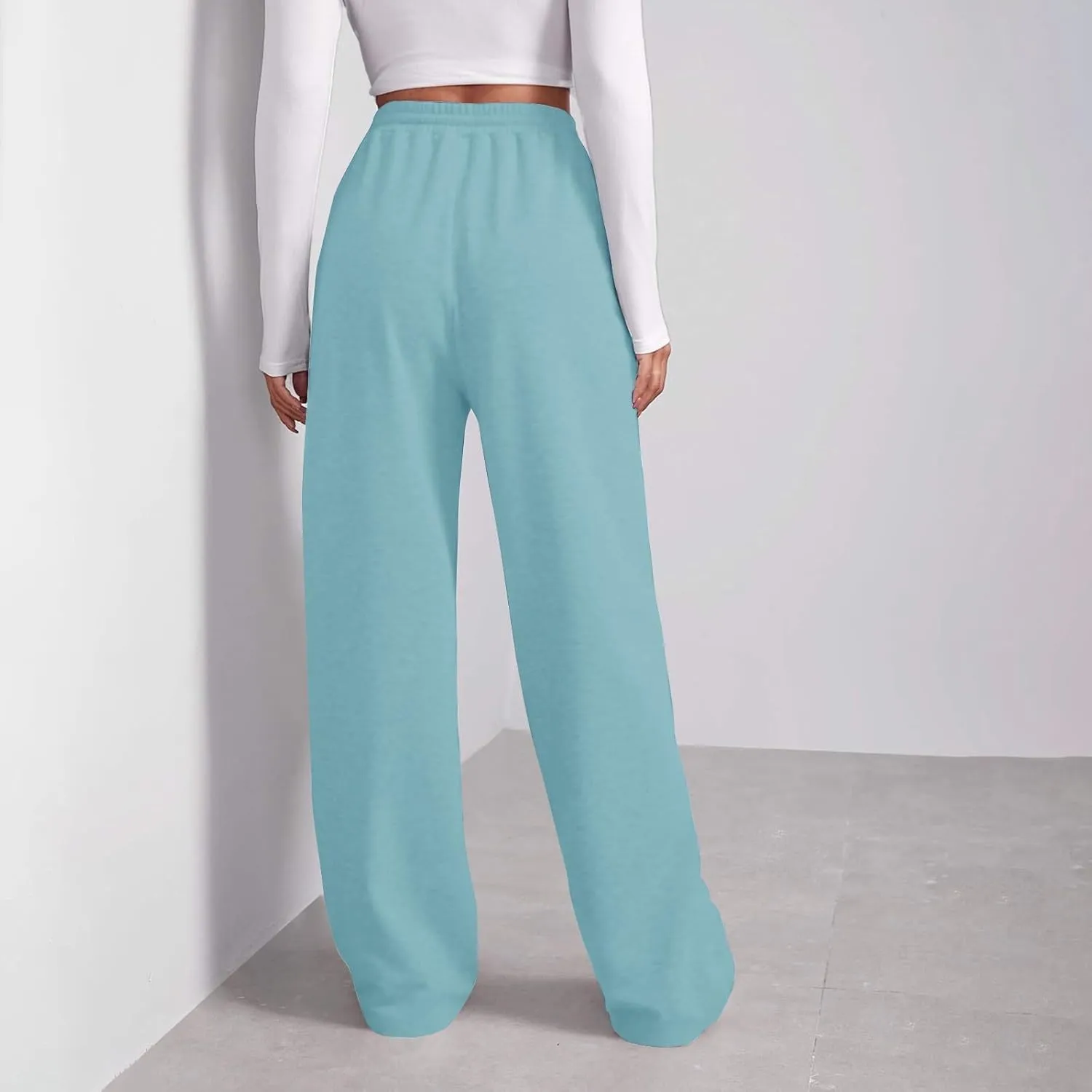 Pants for Women, Pants Wide Leg Straight High Waisted Summer Summmer Linen
