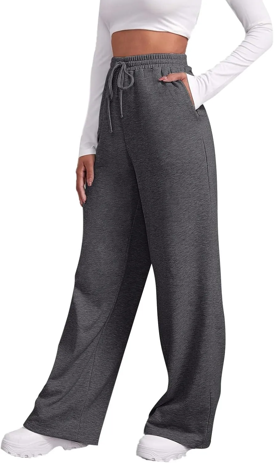 Pants for Women, Pants Wide Leg Straight High Waisted Summer Summmer Linen