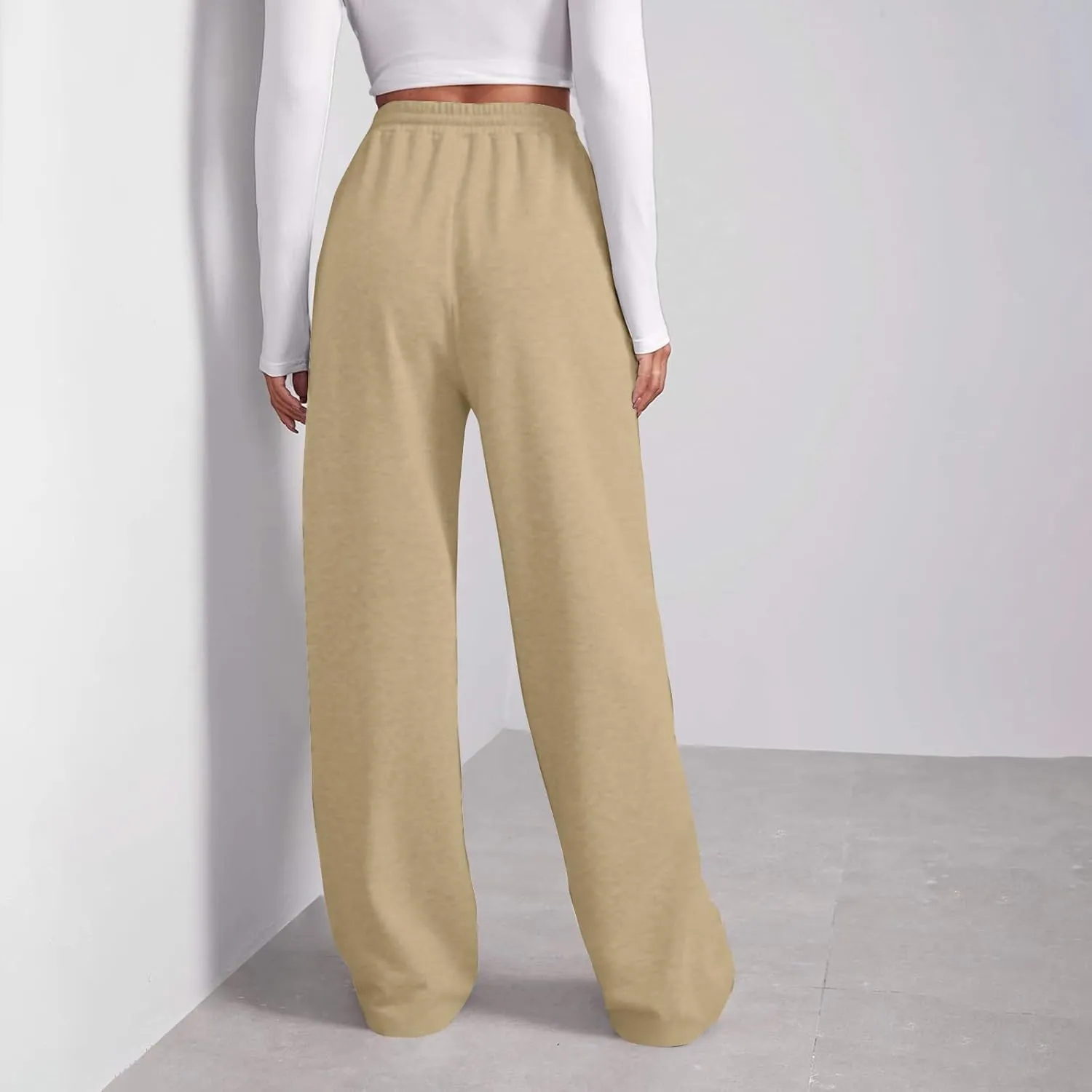 Pants for Women, Pants Wide Leg Straight High Waisted Summer Summmer Linen