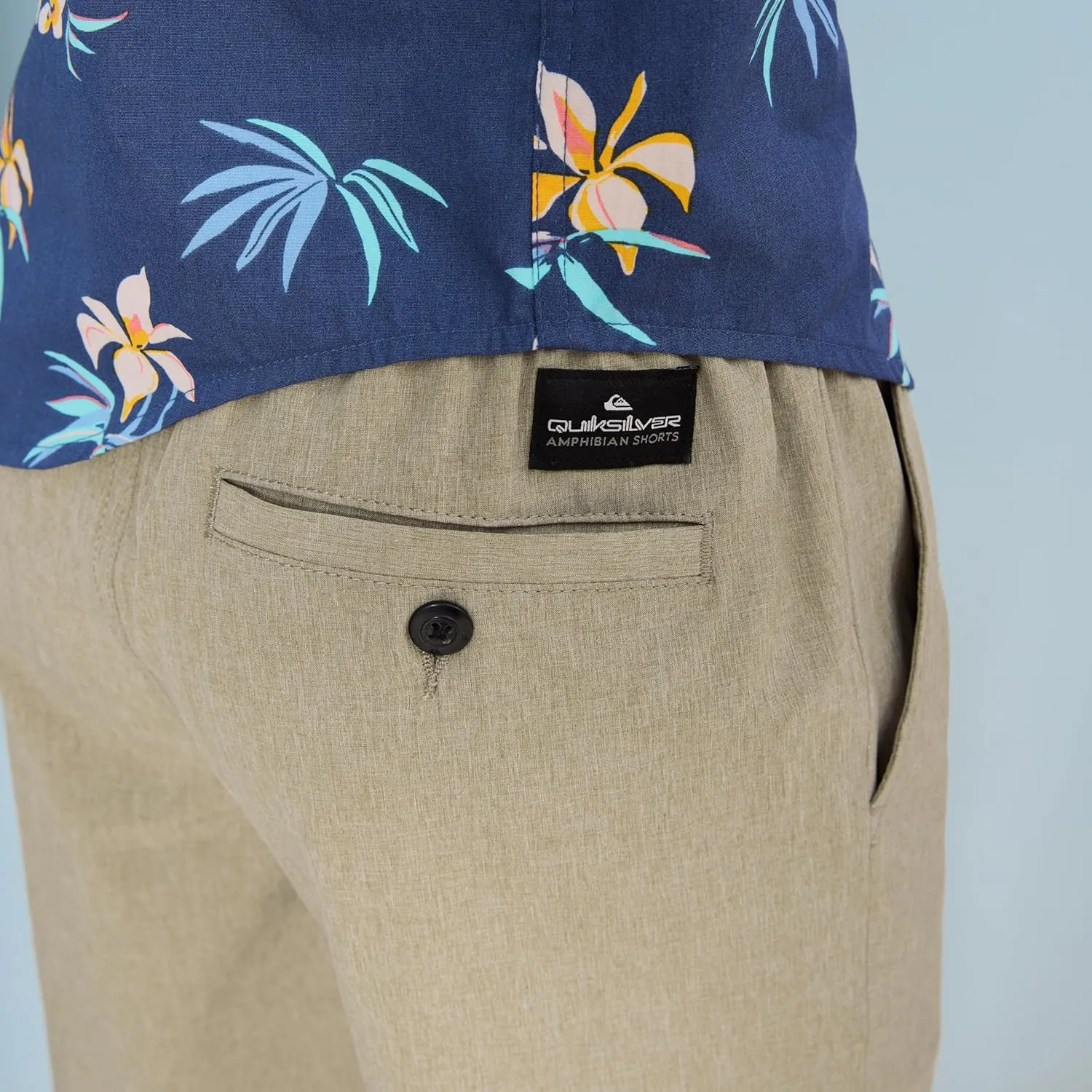 Quiksilver Boys' Eddie Pull-on Amphibian Hybrid Shorts, Water Friendly with Straight Leg Fit