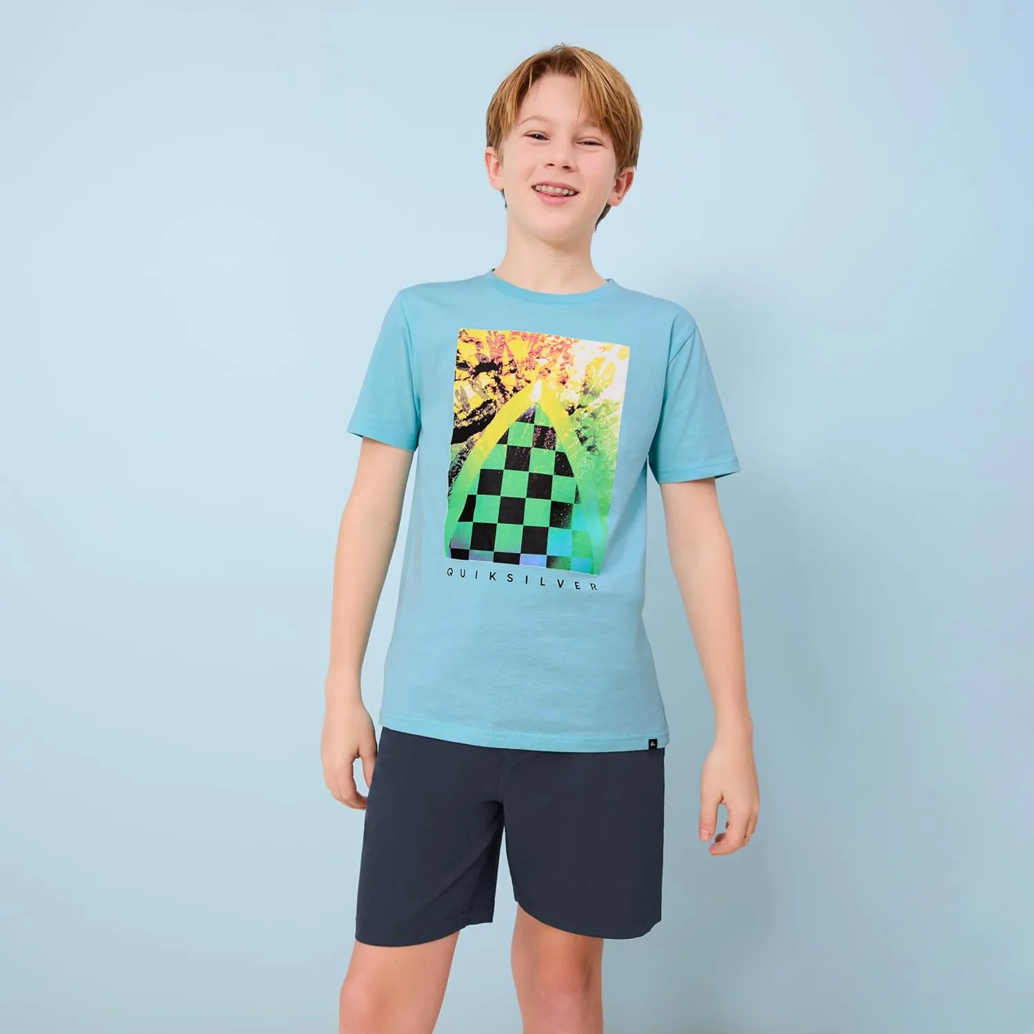 Quiksilver Boys' Eddie Pull-on Amphibian Hybrid Shorts, Water Friendly with Straight Leg Fit