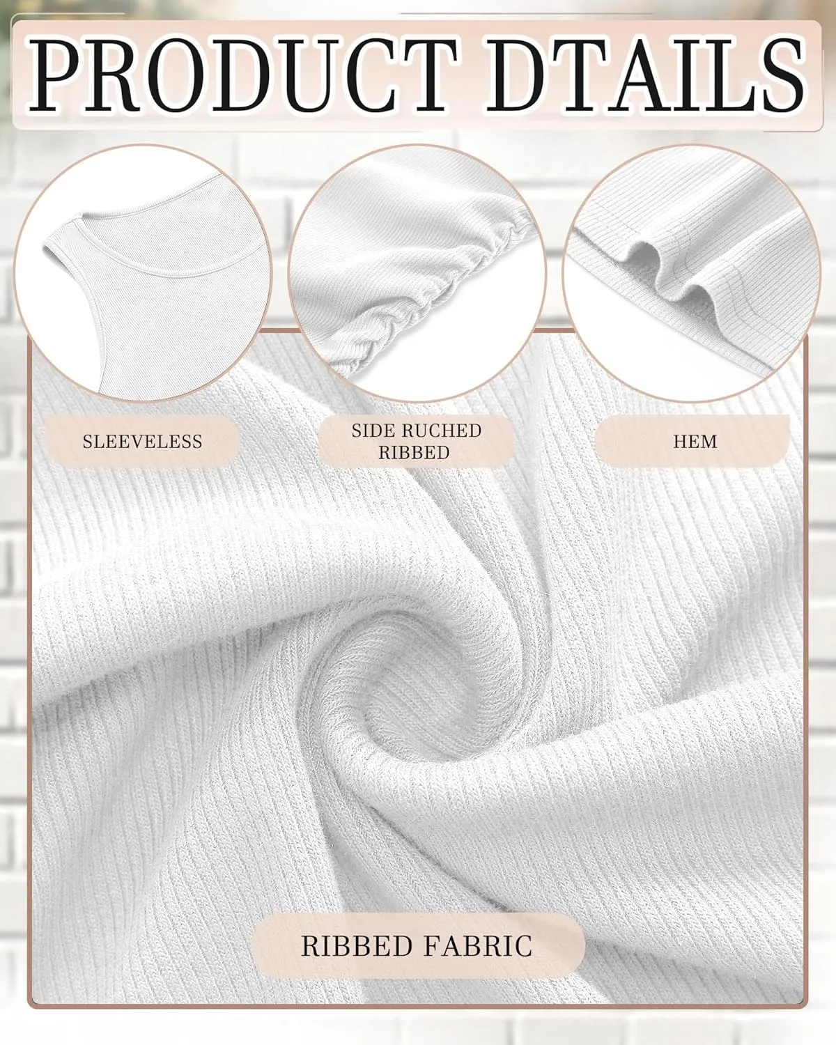 Riyiper 3 Pack Women's Maternity Tank Tops, Sleeveless Cotton Pregnancy Shirts Ribbed Knit Sides Ruched Basic Mama Clothes