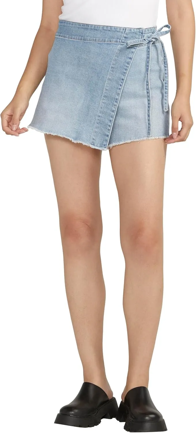 Silver Jeans Co. Women's Tie-up Jean Skort