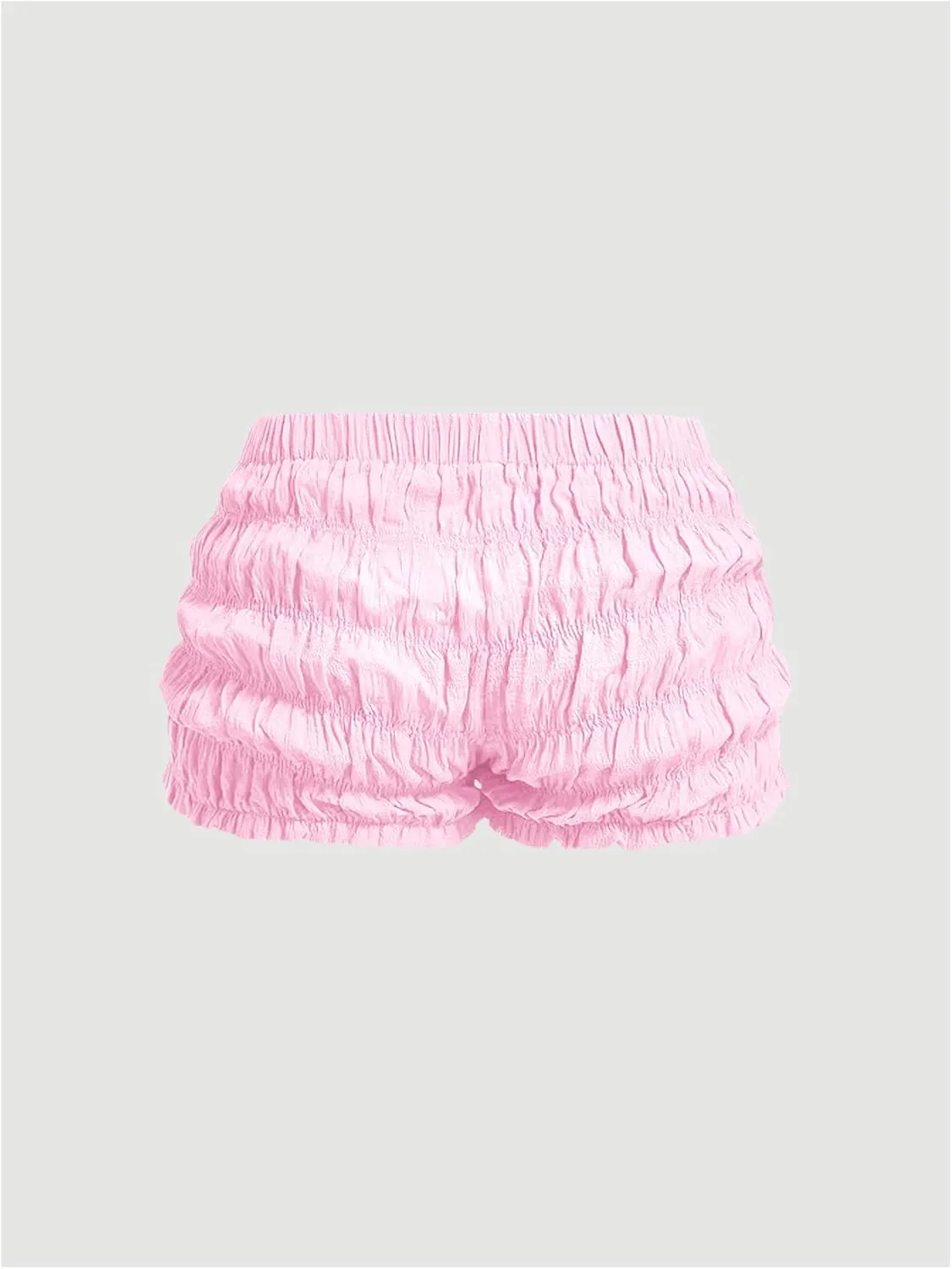 SOLY HUX Women's Ruffle Shorts Y2k Lace Lolita Bloomers Elastic Waist Frill Bottoms Micro Boyshorts