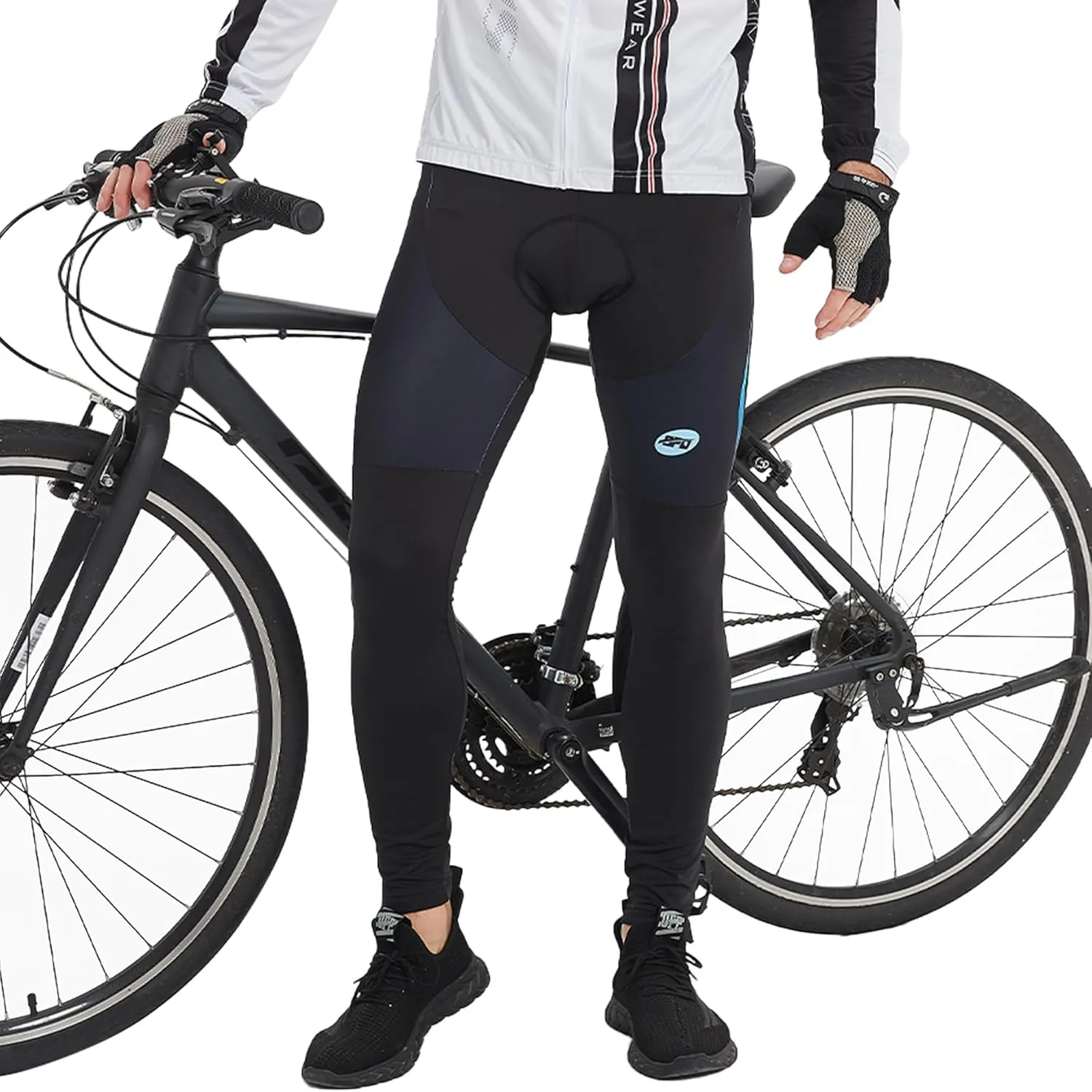 sponeed Men's Bicycle Pants 4D Padded Road Cycling Tights Leggings Outdoor Cyclist Riding Bike Wear