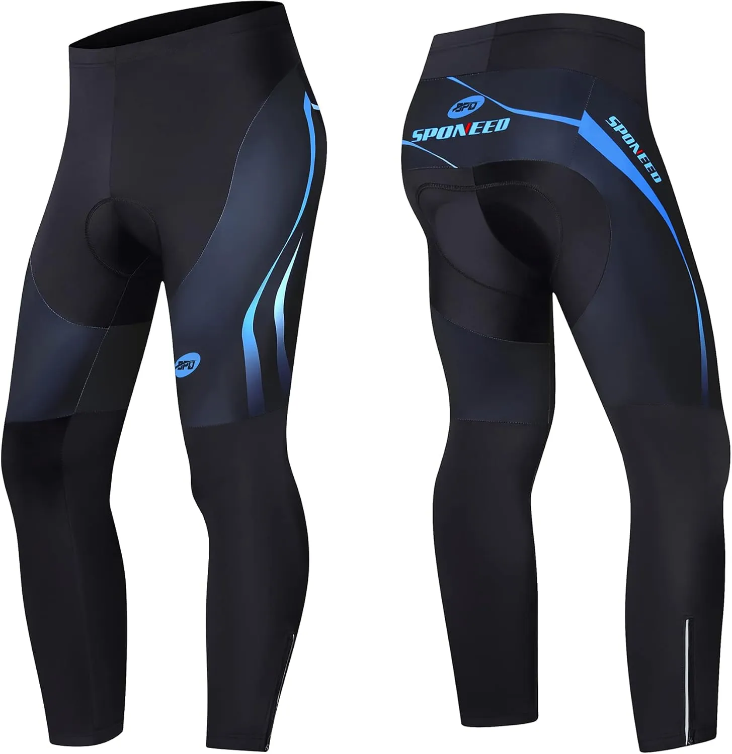 sponeed Men's Bicycle Pants 4D Padded Road Cycling Tights Leggings Outdoor Cyclist Riding Bike Wear