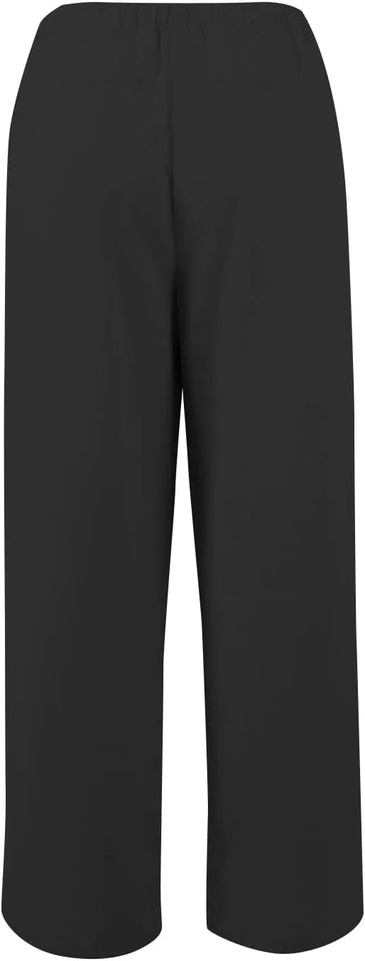 Summer Womens Work Pants Linen Drawstring Vacation Baggy Pants Wide Leg Palazzo High Waisted Pocket Solid Trouser 2025
