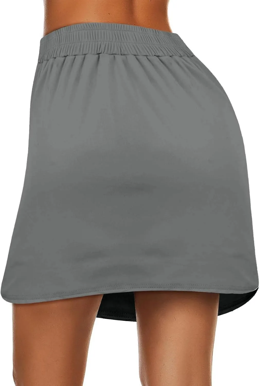 Tennis Skirt for Women Athletic Drawstring High Waisted Skorts with Built in Shorts Pockets Gym Sports Golf Skirts