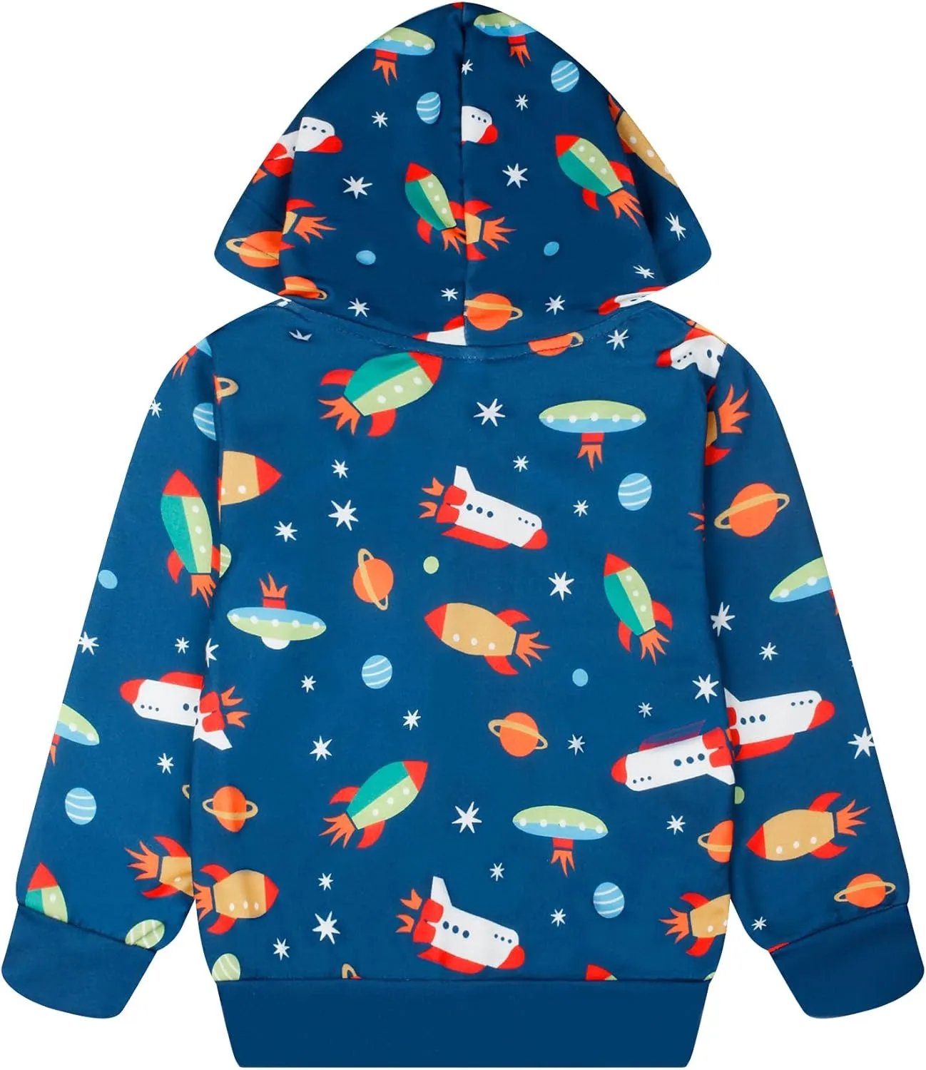 Toddler Kids Zip Up Hoodie Sweatshirt Fall Clothes Boys Hooded Jacket 2-7 Years