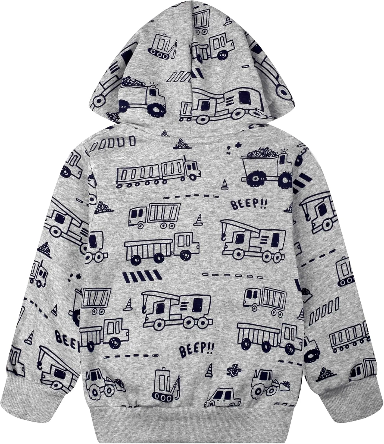 Toddler Kids Zip Up Hoodie Sweatshirt Fall Clothes Boys Hooded Jacket 2-7 Years