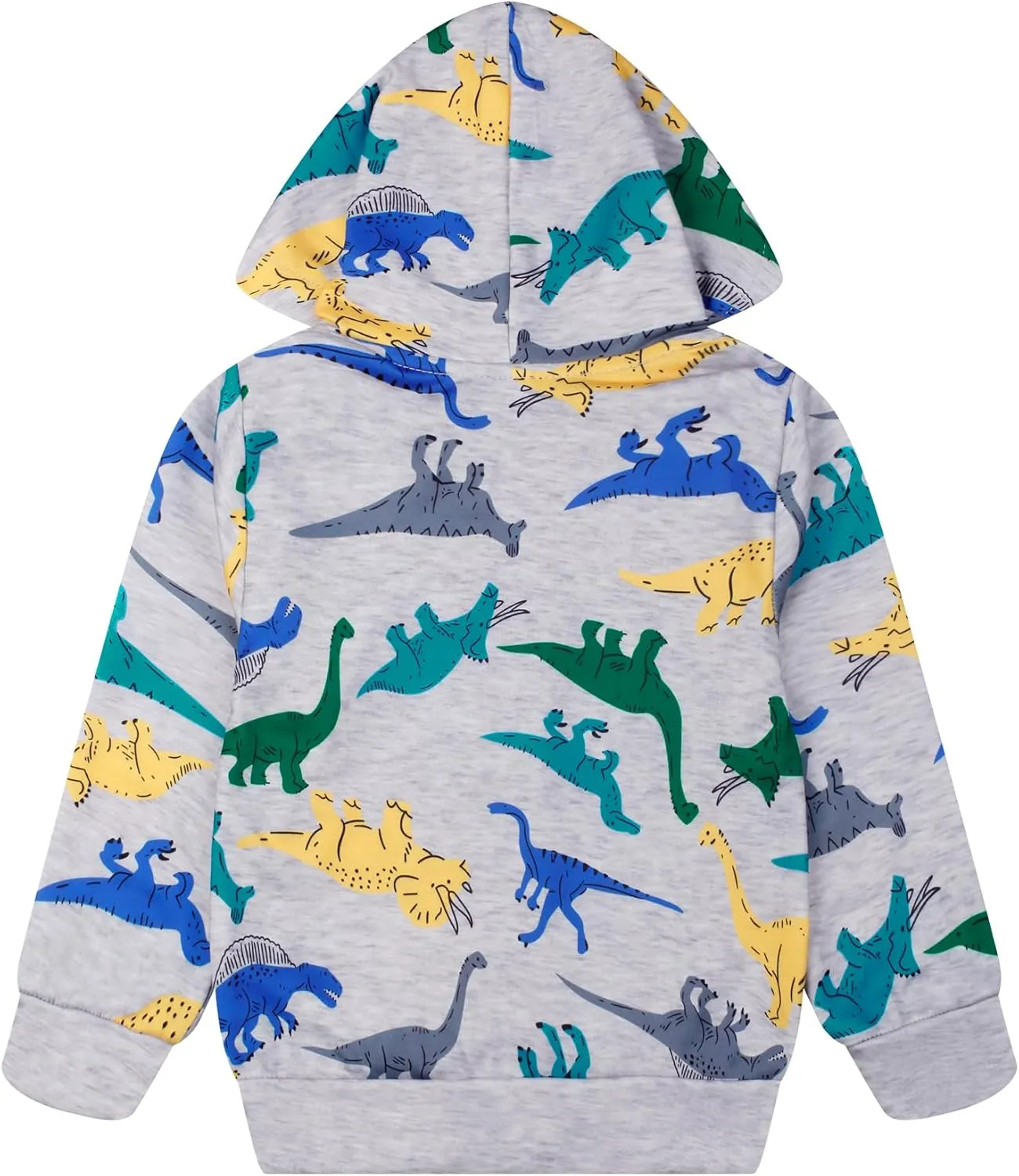 Toddler Kids Zip Up Hoodie Sweatshirt Fall Clothes Boys Hooded Jacket 2-7 Years