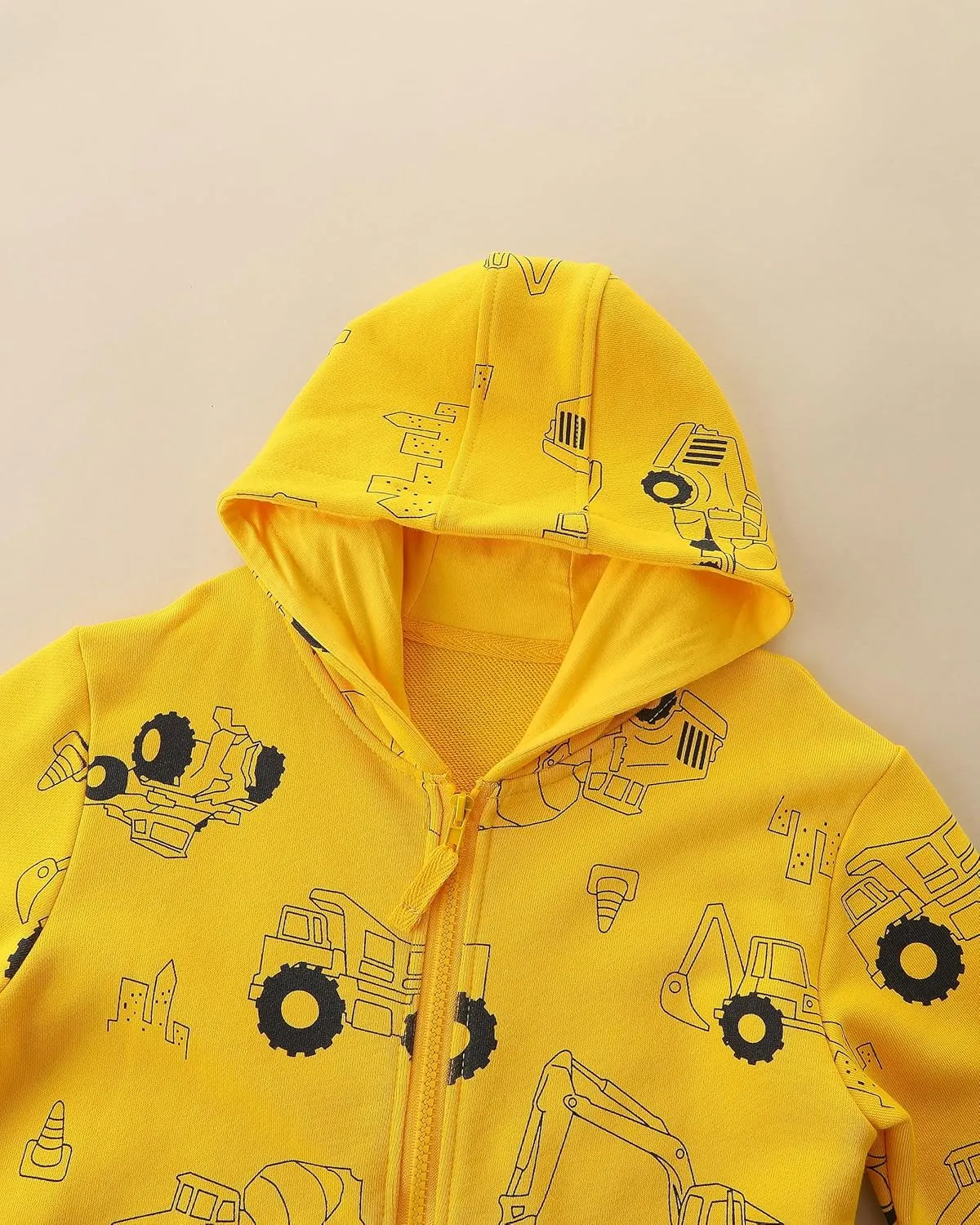 Toddler Kids Zip Up Hoodie Sweatshirt Fall Clothes Boys Hooded Jacket 2-7 Years