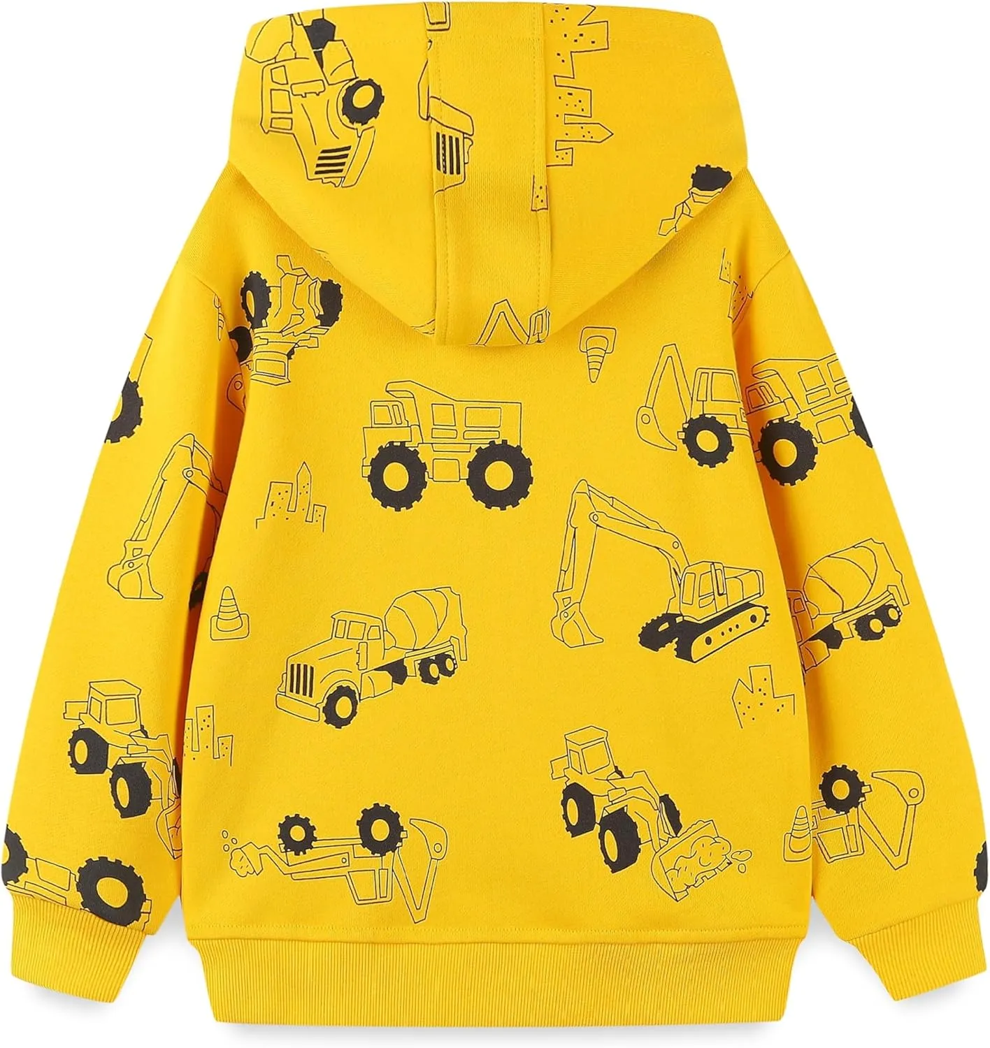 Toddler Kids Zip Up Hoodie Sweatshirt Fall Clothes Boys Hooded Jacket 2-7 Years
