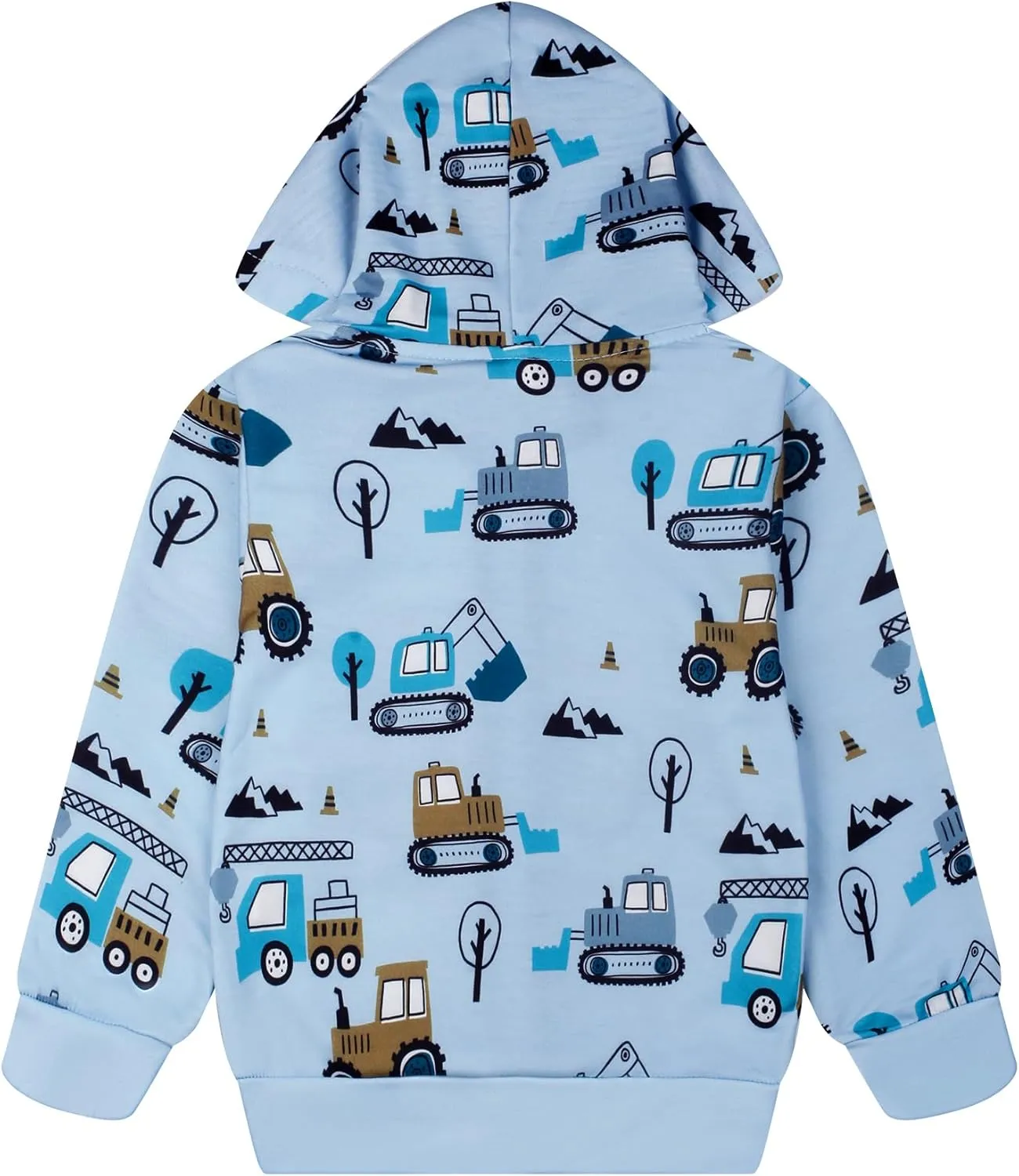 Toddler Kids Zip Up Hoodie Sweatshirt Fall Clothes Boys Hooded Jacket 2-7 Years