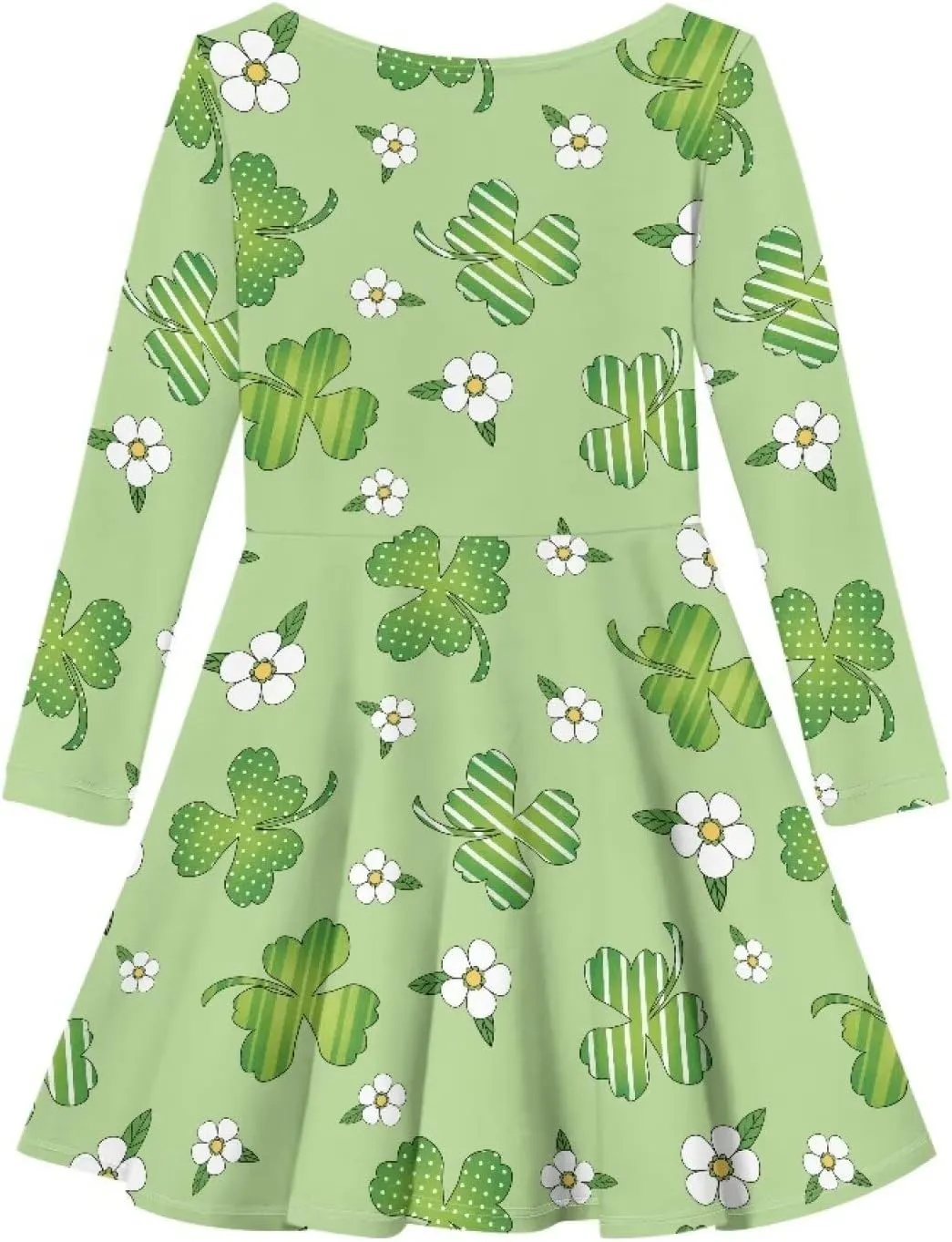 TODIYADDU Girls Dress Elegant Dress for Kids Long Sleeve A Line Swing Skater Dresses Toddler Girl Clothes Trendy Outfits