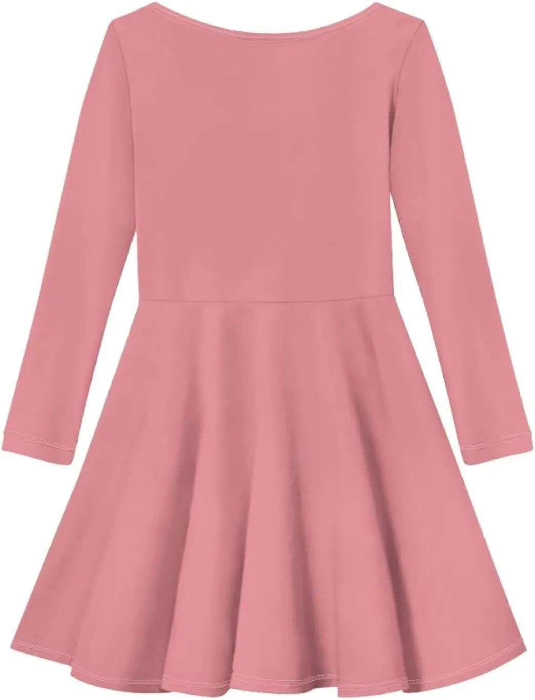 TODIYADDU Girls Long Sleeve Dress Cute Dress for Kids 3-16 Years Novelty Girls Skater Dresses Casual Swing Party Midi Dress