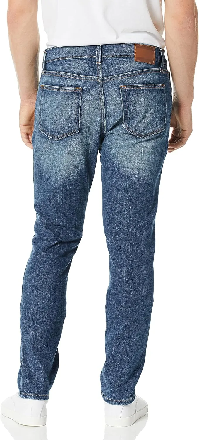 Tommy Hilfiger Mens Stretch Vintage Straight Leg Jeans