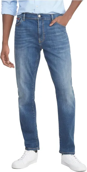 Tommy Hilfiger Mens Stretch Vintage Straight Leg Jeans