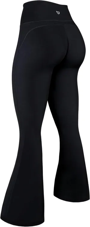 TomTiger Flare Leggings for Women Bootcut Yoga Pants with Tummy Control High-Waisted and Wide Leg