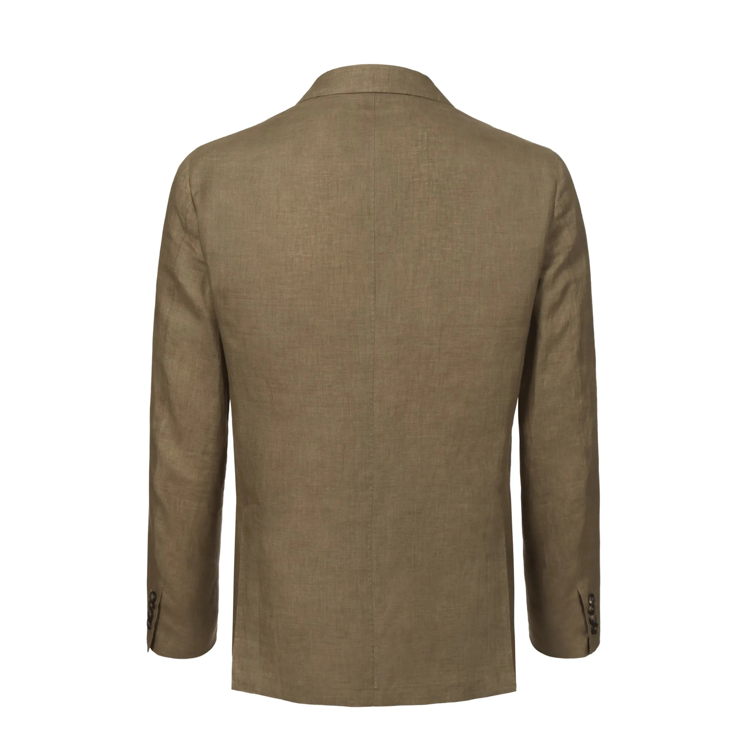 Two-Button Rain System Unstructured Linen Blazer