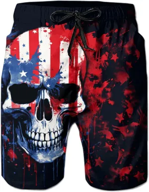uideazone Men Swim Trunks Drawstring Elastic Waist Quick Dry Beach Shorts with Mesh Lining Swimwear Bathing Suits