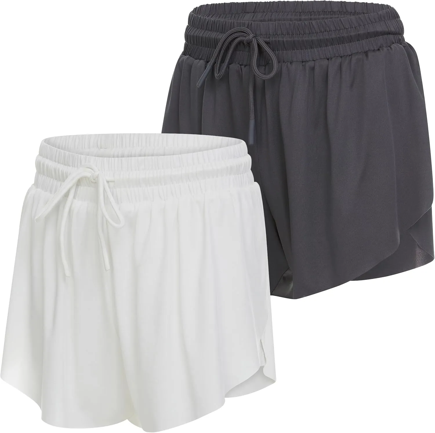 Ultra Performance Girl's Butterfly Short's 2 Pack Girls Athletic Short Basketball Soccer Flowy Active Shorts for Girls