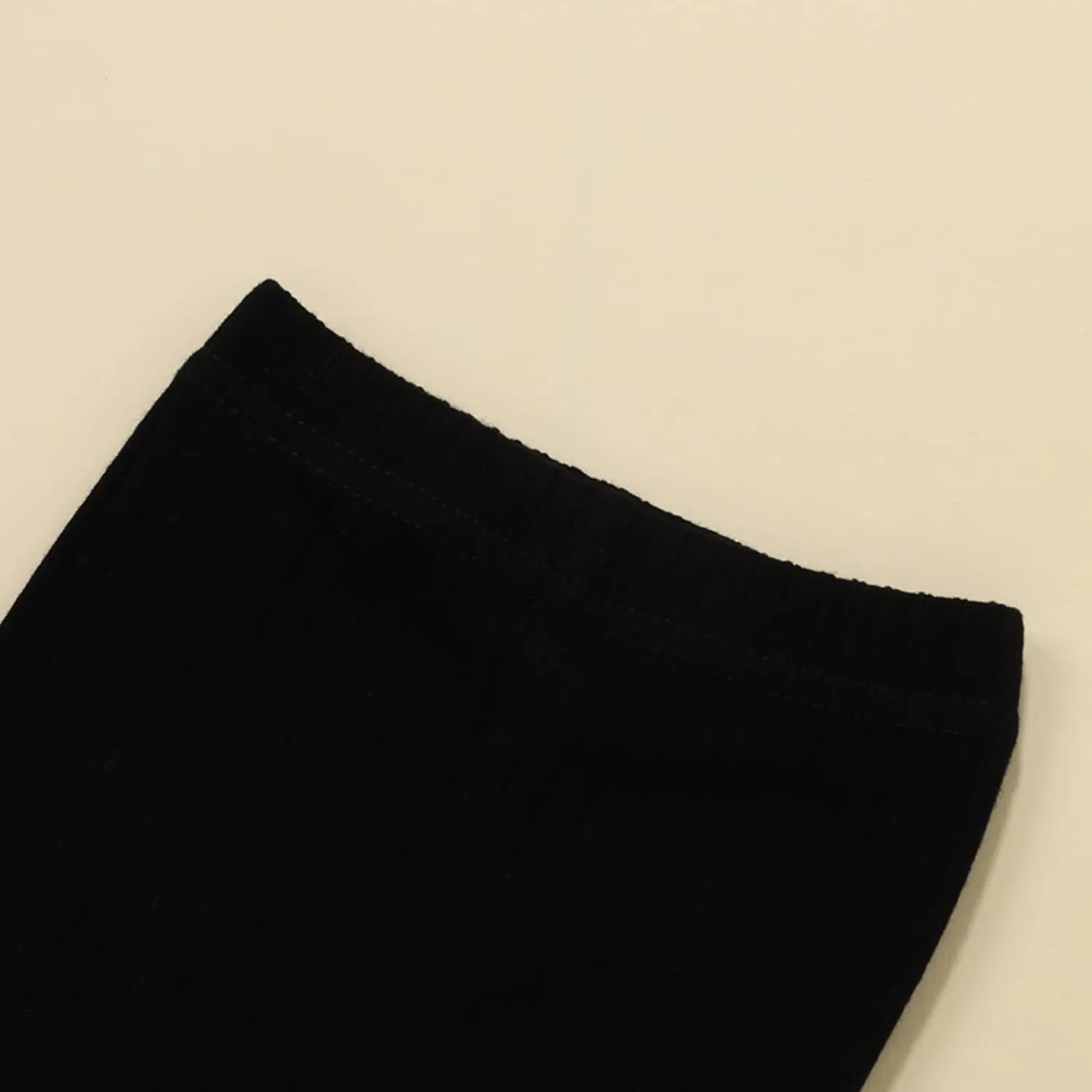 Unisex Baby Ribbed Knitting Leggings Newborn Boy Girl Elastic Waist Cotton Pants