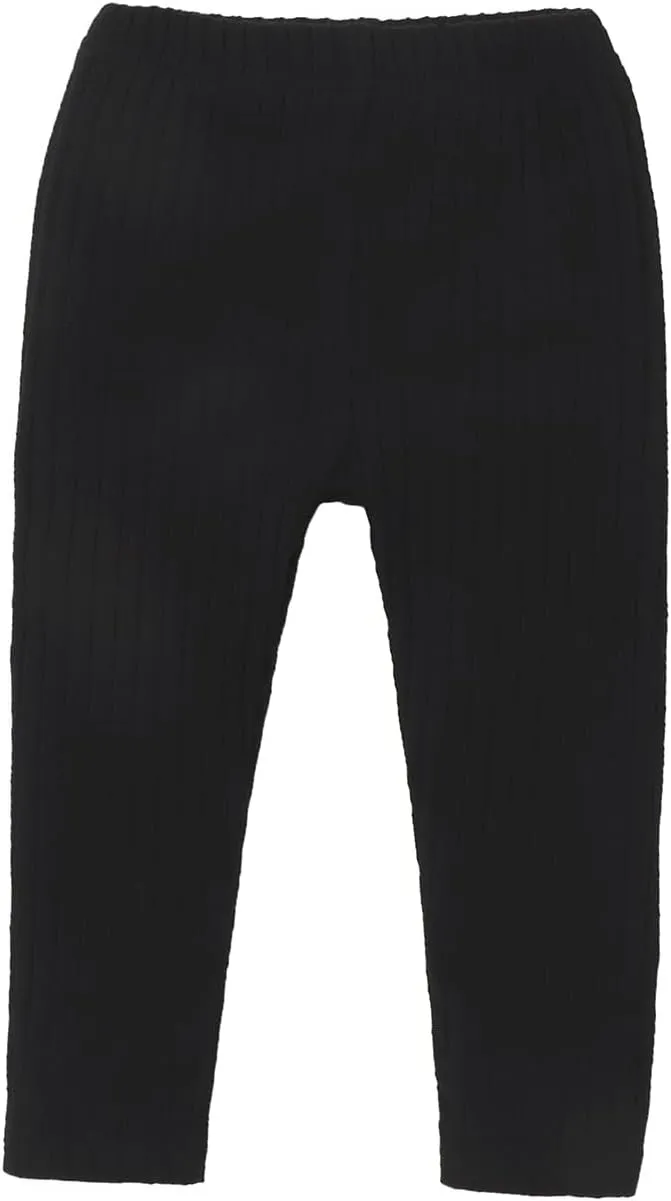 Unisex Baby Ribbed Knitting Leggings Newborn Boy Girl Elastic Waist Cotton Pants
