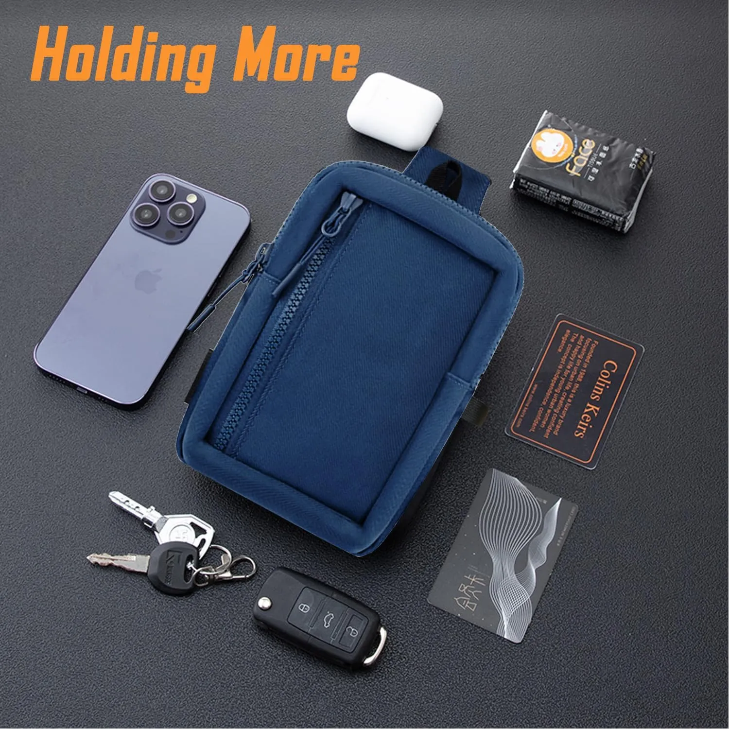 USHAKE Small Crossbody Bags for Women Men - Mini Sling Bag for Traveling and Hiking