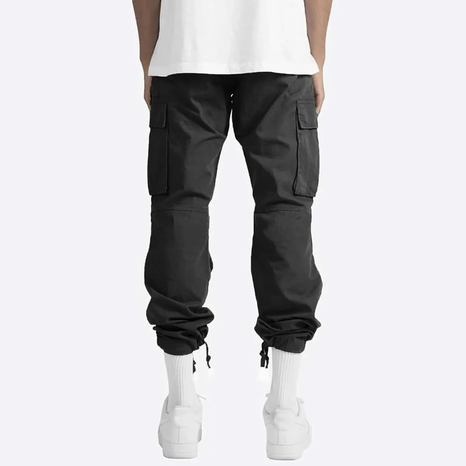 Vickyleb Men's Cargo Pants Casual Athletic Hiking Pants Joggers Loose Fit Cotton Straight Workout Sweatpants for Men