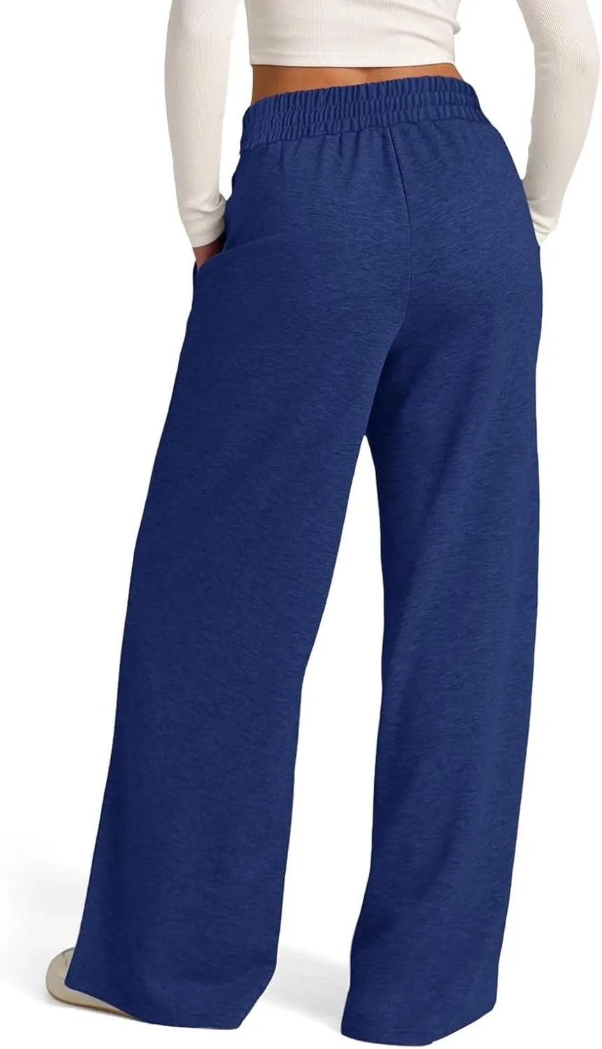 Wide Leg Pants for Women, High Waisted Straight Leg Pants Wide Cotton