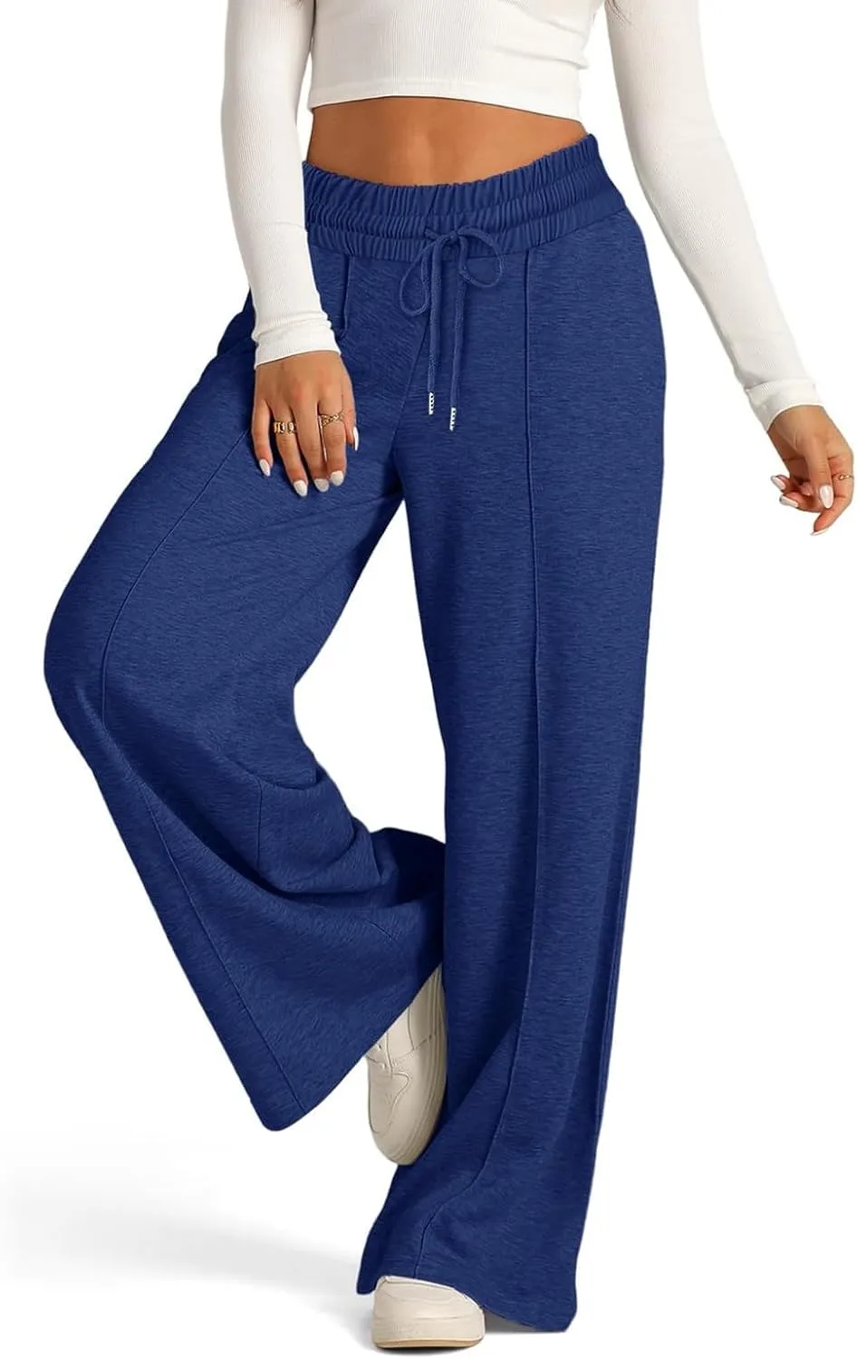 Wide Leg Pants for Women, High Waisted Straight Leg Pants Wide Cotton