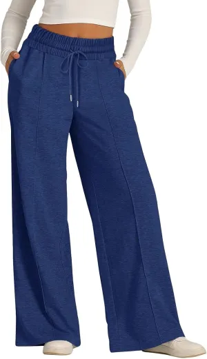 Wide Leg Pants for Women, High Waisted Straight Leg Pants Wide Cotton