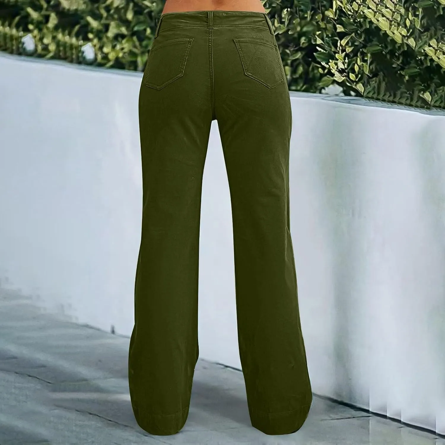 Wide Leg Pants for Women, Straight Leg High Waisted Pants Wide Baggy