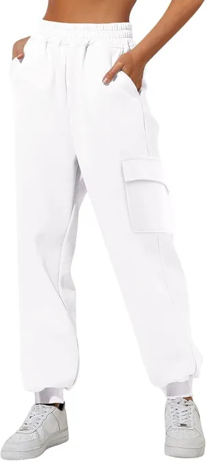 Women Linen Blend Summer Striped Palazzo Pants Elastic Waist Ankle Length Loose Fit Pants Trendy