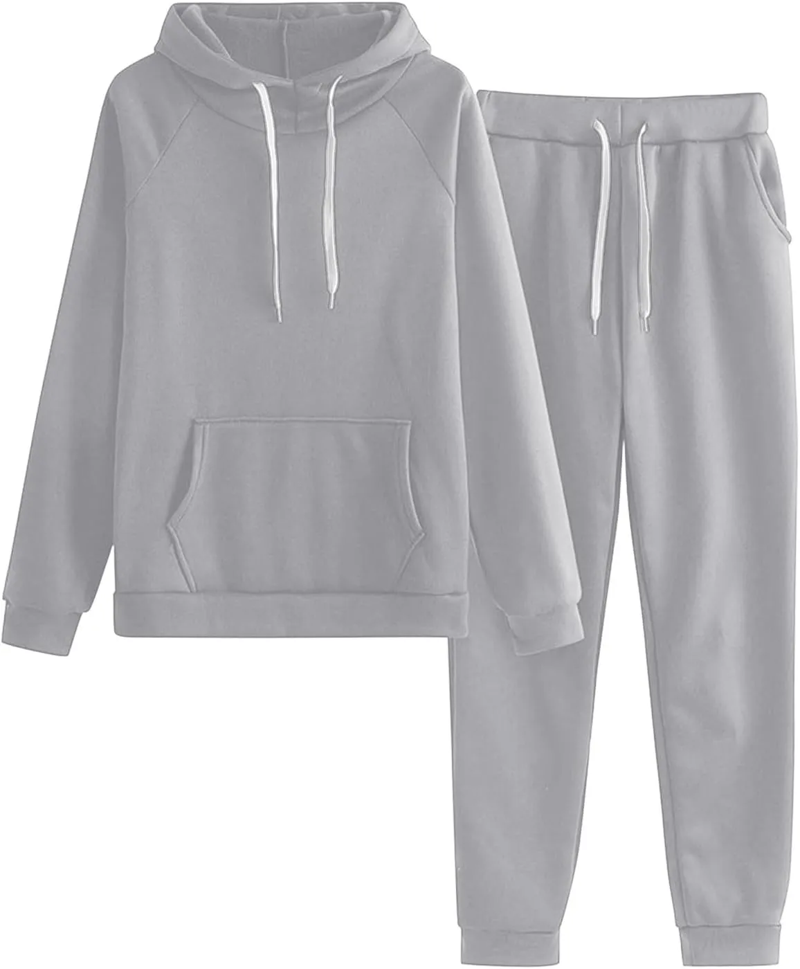 Women's 2 Piece Lounge Sets Long Sleeve V Neck Vintage Sweater Two Piece Travel Outfits Sweatsuits Sweatsuit