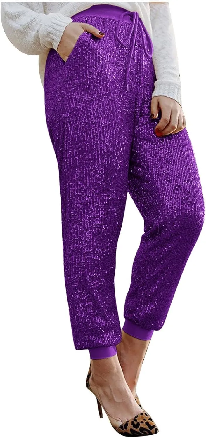 Women's Cotton Linen Summer Loose Pant Trousers Low Waist Lounge Pants Slim Fit Trouser Work Business