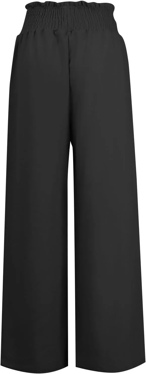 Women's Cotton Linen Summer Loose Pant Trousers Low Waist Straight Slim Fit Trousers Office