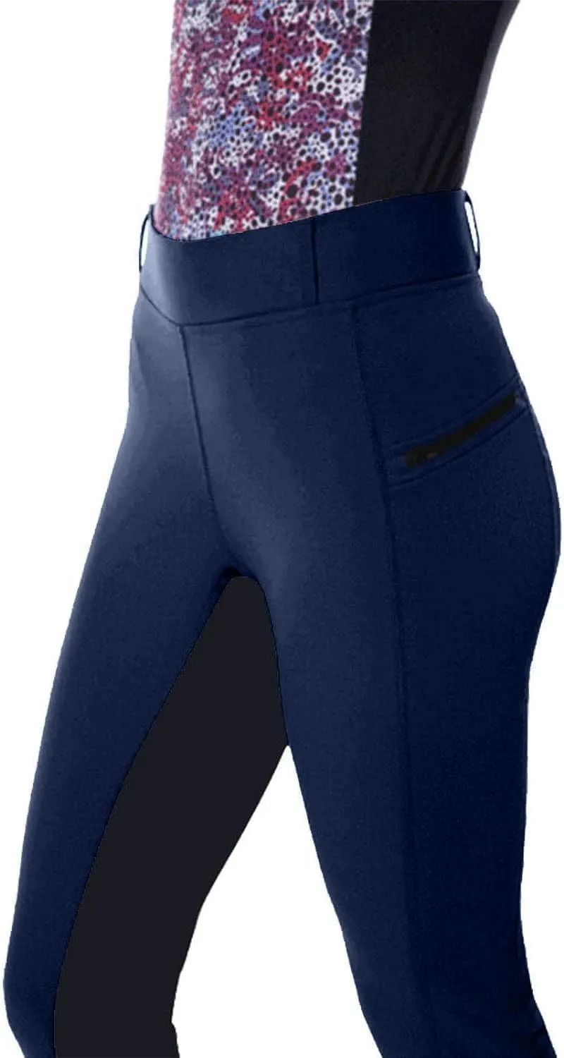 Women's Horse Riding Pants High Waist Trouser Elastic Tights Equestrian Breeches Jodhpurs Yoga Leggings for Camping