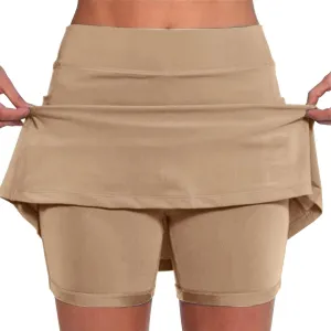Womens Skorts with Pockets Tennis Skirts for Women Tummy Control Plus Size Skorts High Waist Athletic Shorts