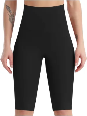 XUNRYAN Women's 8" High Waist Biker Shorts Yoga Running Volleyball Workout Gym Shorts for Summer Fitness Short Pants