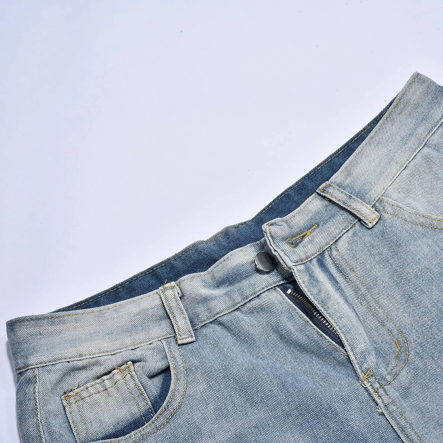 Y2k Denim Jeans Mens Aesthetic Baggy Hip Hop Star Pants Y2K Streetwear Printed Denim Baggy Gothic Y2k Fashion Jeans Trousers